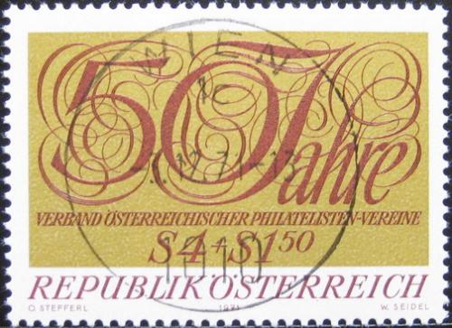 Potovn znmka Rakousko 1971 Filatelistick spolenost Mi# 1380