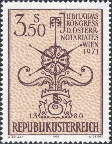Potovn znmka Rakousko 1971 Kongres not Mi# 1359