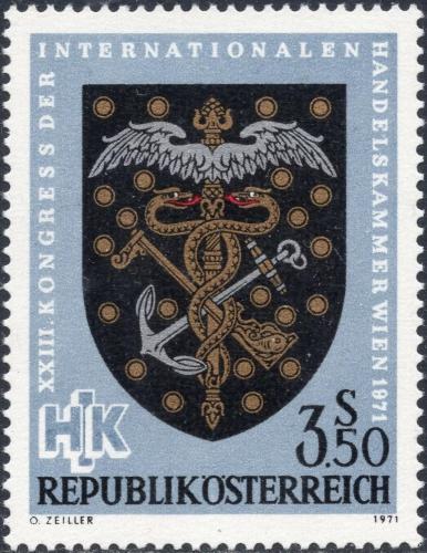 Potovn znmka Rakousko 1971 Obchodn komora Mi# 1358