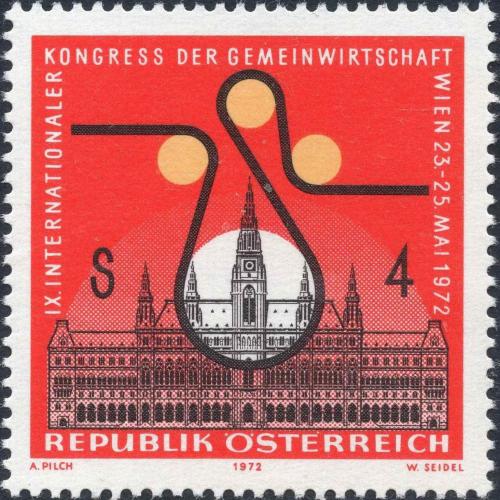 Potovn znmka Rakousko 1972 Ekonomick kongres Mi# 1388
