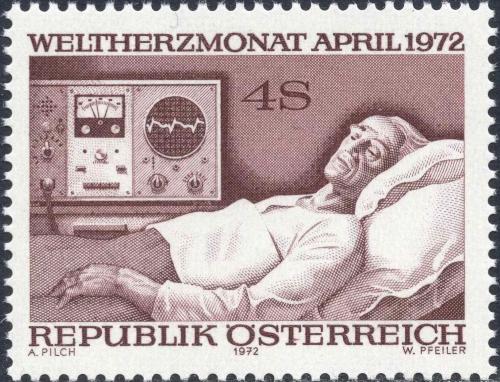 Potovn znmka Rakousko 1972 Svtov den zdrav Mi# 1386