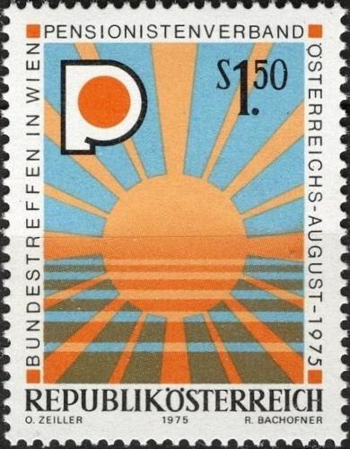 Potovn znmka Rakousko 1975 Asociace penzionist Mi# 1490