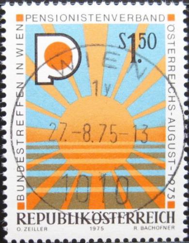 Potovn znmka Rakousko 1975 Asociace penzion 1A Mi# 1490
