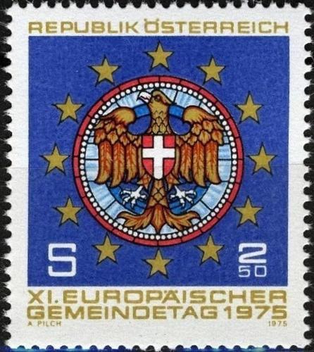 Potovn znmka Rakousko 1975 Kongres evropskch mst Mi# 1484