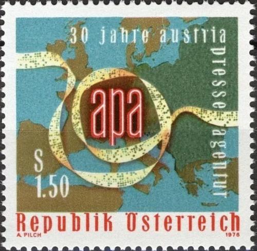 Potovn znmka Rakousko 1976 Tiskov agentura APA # 1533