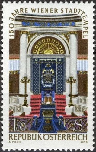 Potovn znmka Rakousko 1976 Vdesk synagoga Mi# 1538