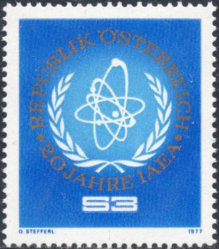 Potovn znmka Rakousko 1977 Atomov energie Mi# 1548