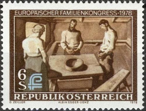 Potovn znmka Rakousko 1978 Kongres rodiny Mi# 1587