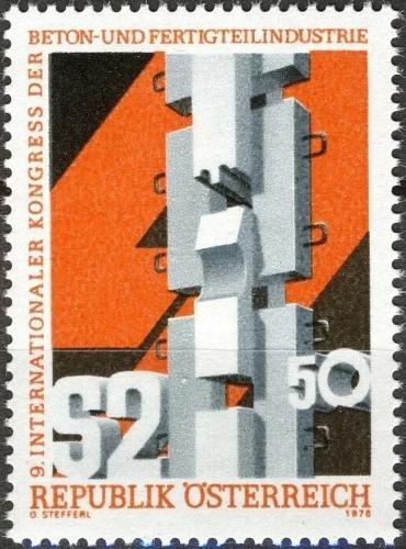 Potovn znmka Rakousko 1978 Kongres stavebnch materil Mi# 1586