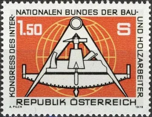 Potovn znmka Rakousko 1978 Kongres stavitel Mi# 1579