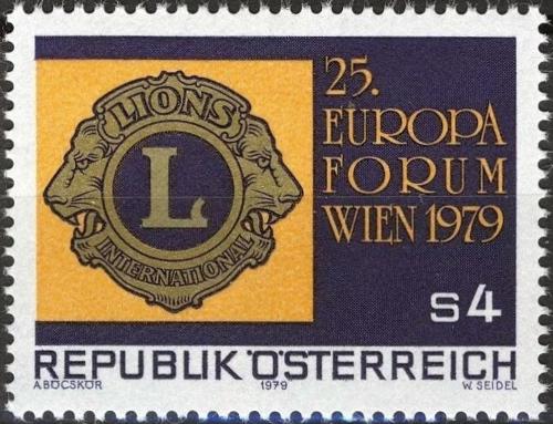Potovn znmka Rakousko 1979 Evropsk frum Lions Mi# 1624 