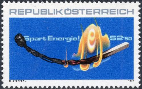 Potovn znmka Rakousko 1979 eti energii Mi# 1622