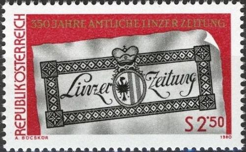 Potovn znmka Rakousko 1980 Lineck noviny Mi# 1657