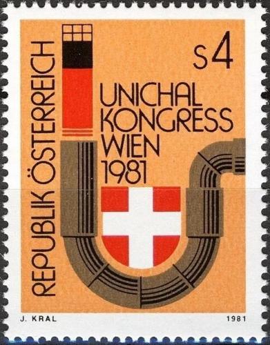 Potovn znmka Rakousko 1981 Kongres inenr topen Mi# 1669