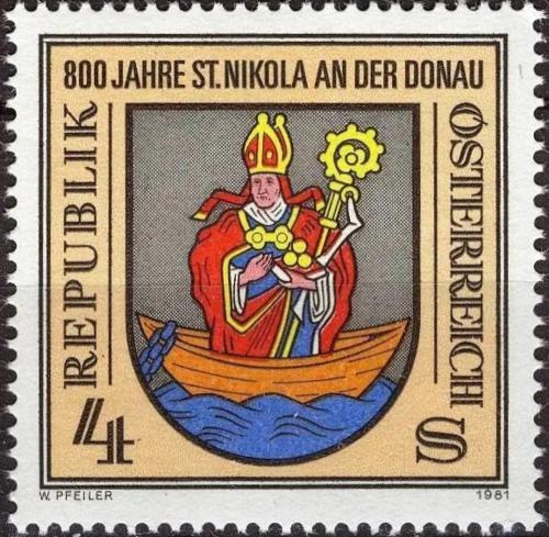 Potovn znmka Rakousko 1981 St. Nikola an der Donau, 800. vro Mi# 1693