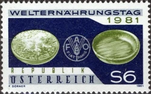 Potovn znmka Rakousko 1981 Svtov den jdla Mi# 1686 