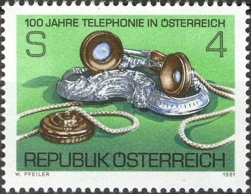 Potovn znmka Rakousko 1981 Telefonn sluby Mi# 1672