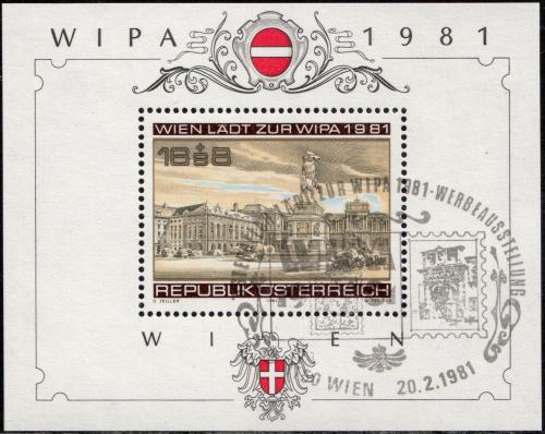 Potovn znmka Rakousko 1981 WIPA vstava Mi# Block 5