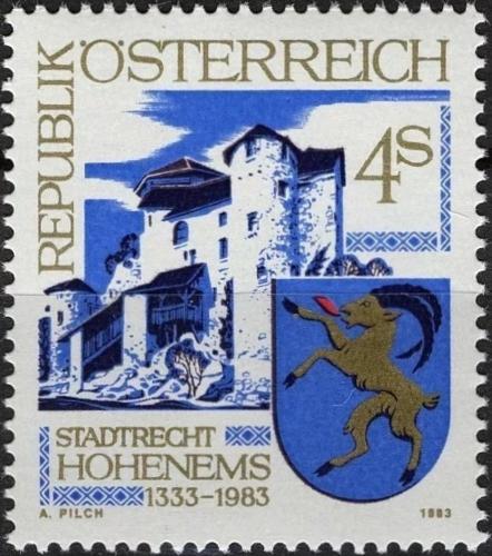 Potovn znmka Rakousko 1983 Hohenems, 650. vro Mi# 1741