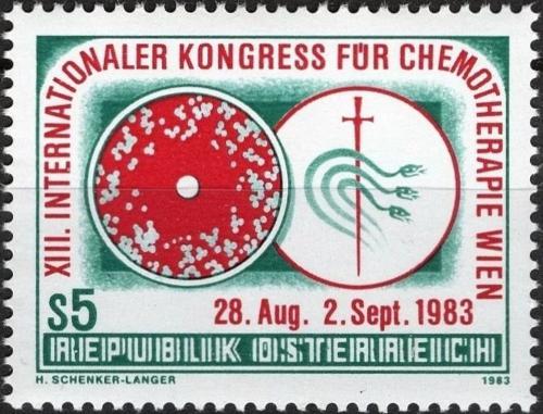 Potovn znmka Rakousko 1983 Kongres chemoterapie Mi# 1748
