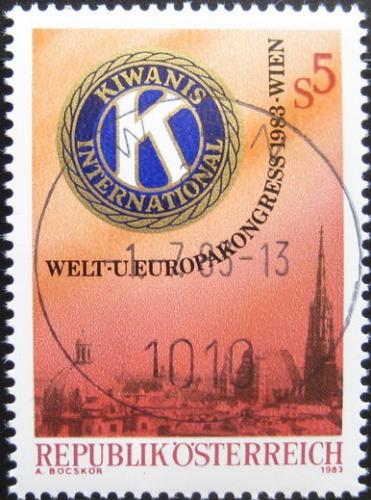 Potovn znmka Rakousko 1983 Mezinrodn konvence Kiwanis Mi# 1744
