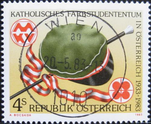 Potovn znmka Rakousko 1983 Organizace student katolk Mi# 1739