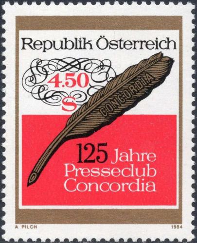 Potovn znmka Rakousko 1984 Klub Concordia Mi# 1795