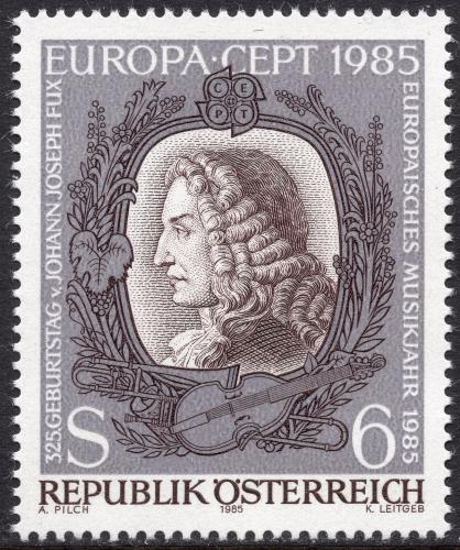 Poštovní známka Rakousko 1985 Evropa CEPT, rok hudby Mi# 1811