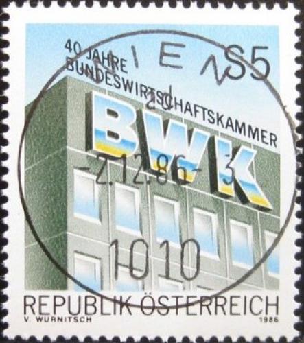 Potovn znmka Rakousko 1986 Federln obchodn komora 1A Mi# 1871