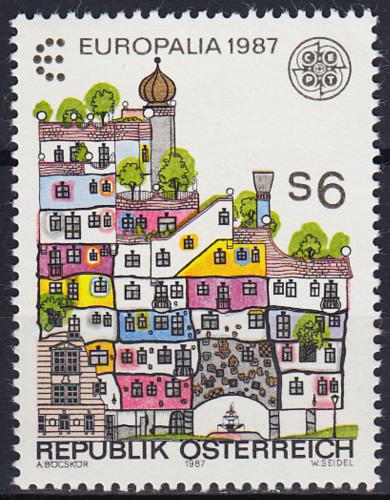 Poštovní známka Rakousko 1987 Evropa CEPT, moderní architektura Mi# 1876