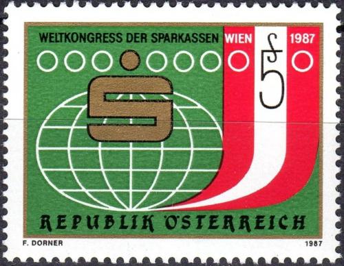 Potovn znmka Rakousko 1987 Kongres spoitelen Mi# 1898
