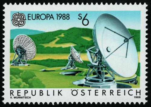 Poštovní známka Rakousko 1988 Evropa CEPT, doprava a komunikace Mi# 1922
