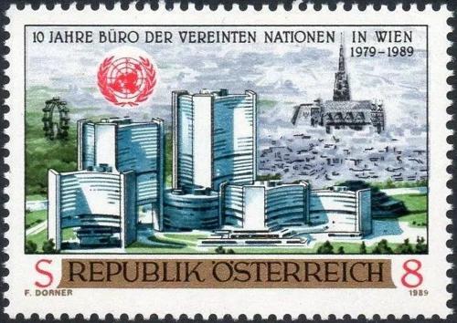 Potovn znmka Rakousko 1989 Budovy OSN ve Vdni Mi# 1966