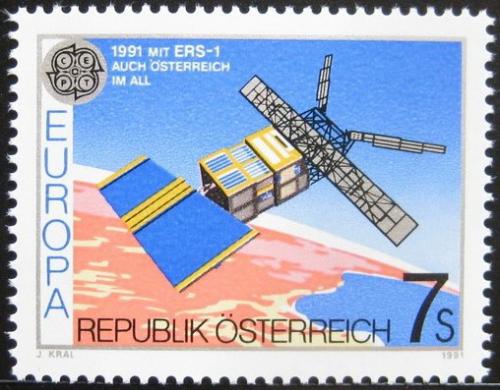 Poštovní známka Rakousko 1991 Evropa CEPT, prùzkum vesmíru Mi# 2026