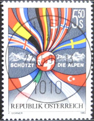 Potovn znmka Rakousko 1992 Ochrana Alp 1A Mi# 2065