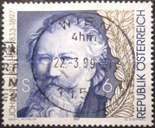 Potovn znmka Rakousko 1997 Johannes Brahms Mi# 2218