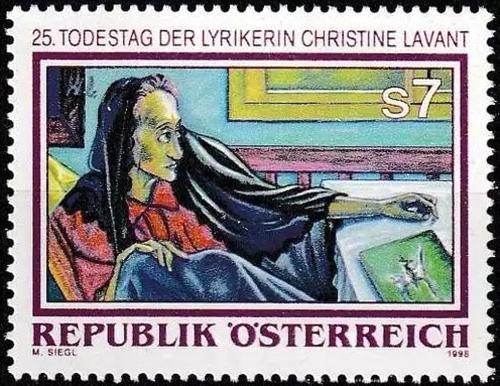 Potovn znmka Rakousko 1998 Christine Lavant, spisovatelka Mi# 2256