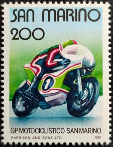 Poštovní známka San Marino 1981 Závodní motocykl Mi# 1236 