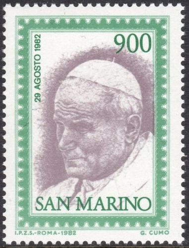 Poštovní známka San Marino 1982 Papež Jan Pavel II. Mi# 1264