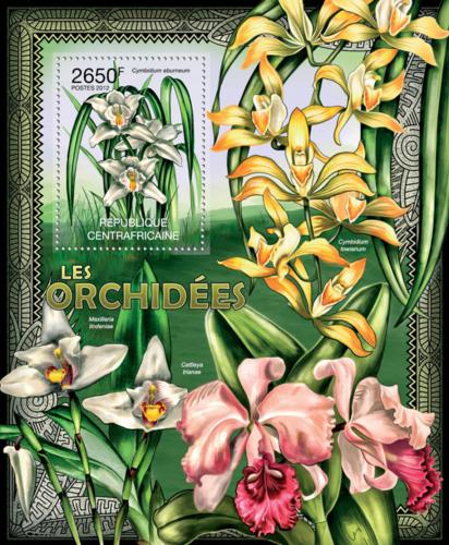 Poštovní známka SAR 2012 Orchideje Mi# Block 939 Kat 12€