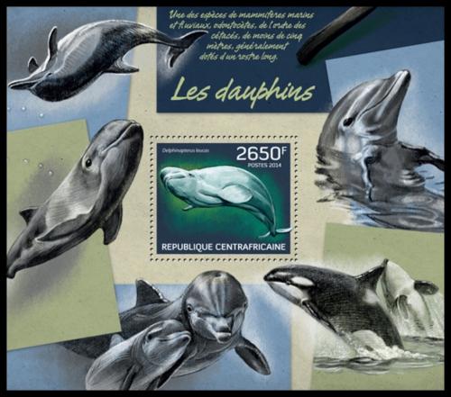 Poštovní známka SAR 2014 Delfíni Mi# Block 1148 Kat 12€