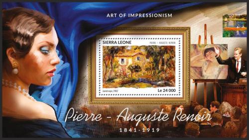 Poštovní známka Sierra Leone 2015 Umìní, Renoir Mi# Block 823 Kat 11€