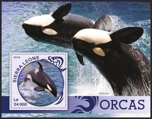 Poštovní známka Sierra Leone 2016 Kosatky Mi# Block 906 Kat 11€