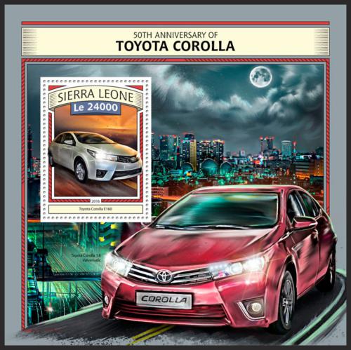 Potovn znmka Sierra Leone 2016 Toyota Corolla Mi# Block 1100 Kat 11