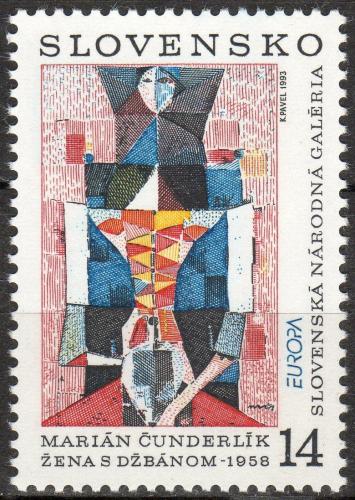 Poštovní známka Slovensko 1993 Evropa CEPT Mi# 174 Kat 6€