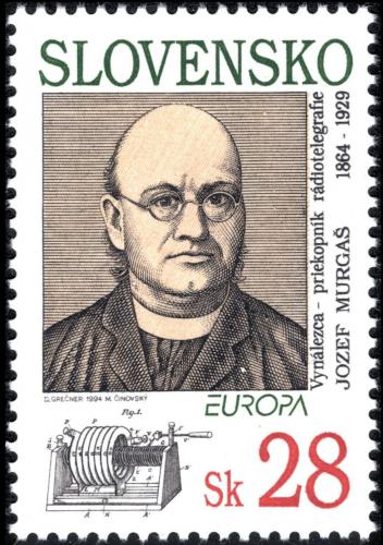 Poštovní známka Slovensko 1994 Evropa CEPT, objevy Mi# 191