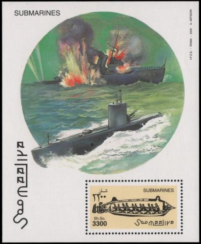 Potovn znmka Somlsko 2000 Ponorky Mi# Block 67 Kat 13