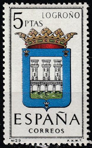Poštovní známka Španìlsko 1964 Znak provincie Logroño Mi# 1479