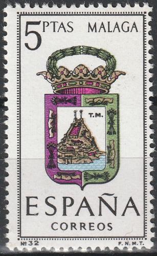 Poštovní známka Španìlsko 1964 Znak provincie Málaga Mi# 1499