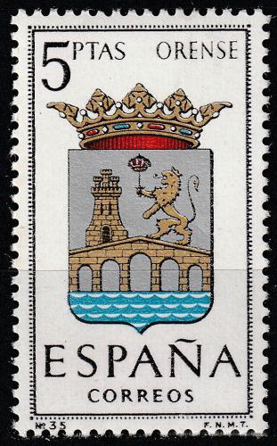 Poštovní známka Španìlsko 1964 Znak provincie Orense Mi# 1521